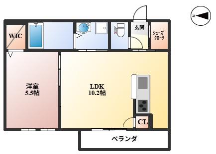 MIASON DE 雅(1LDK/3階)の間取り写真