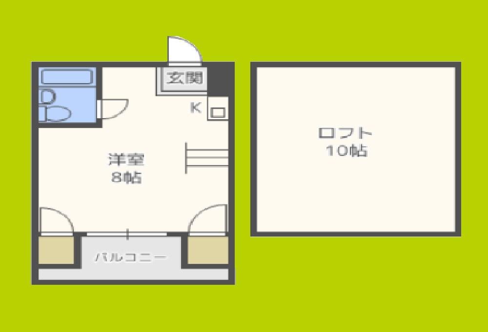 ショーエハイツ(ワンルーム/4階)の間取り写真