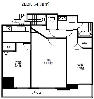 エステムプラザ神戸元町・海岸通(2LDK/7階)の間取り写真