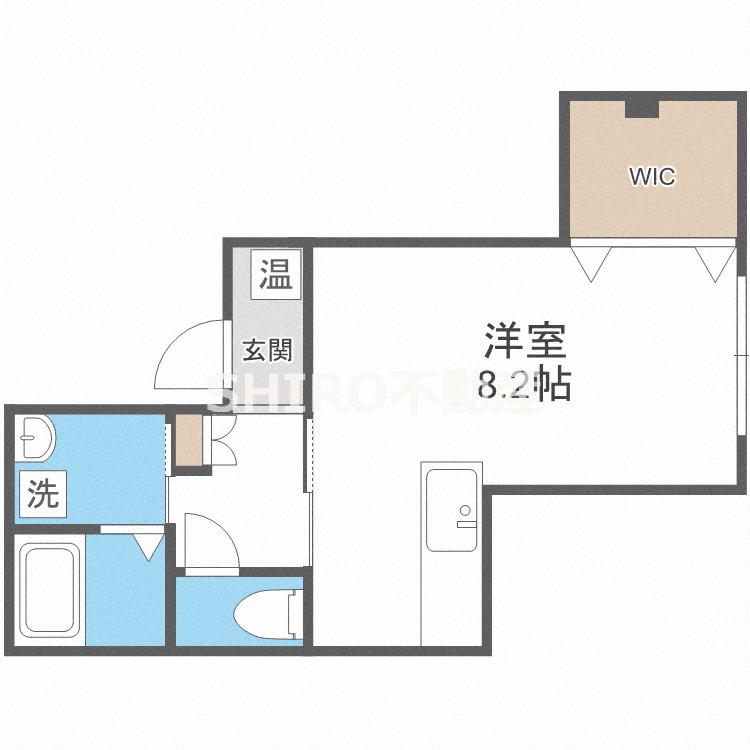 天龍堂ビル(ワンルーム/2階)の間取り写真