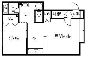 アルト27(1LDK/1階)の間取り写真