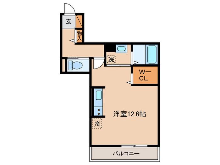 BELLA VISTA 南草津(ワンルーム/3階)の間取り写真