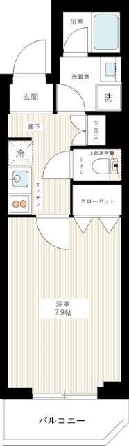 MAXIV武蔵小金井(1K/3階)の間取り写真
