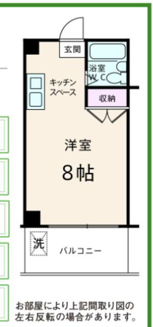 ベルメゾンニシタニII(ワンルーム/1階)の間取り写真