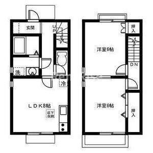 DUPLEX国王331B棟(2LDK/1階)の間取り写真