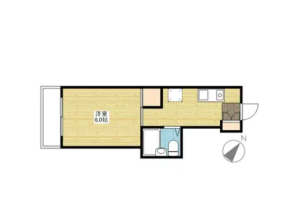 緑井アセットステージ(1K/3階)の間取り写真