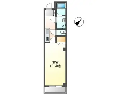 FORTUNA(1K/1階)の間取り写真