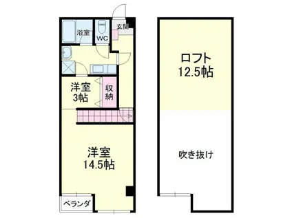 ARCO10(2SK/10階)の間取り写真