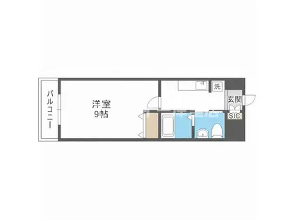 リアライズ住之江公園(1K/5階)の間取り写真