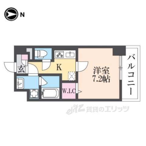 コージーコートVI(1K/1階)の間取り写真