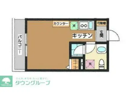 MAISON・OLIVE(ワンルーム/2階)の間取り写真