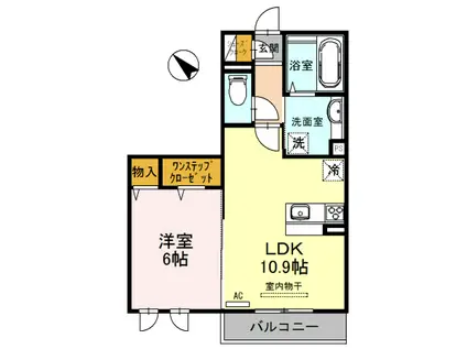 レミエトワール(1LDK/3階)の間取り写真
