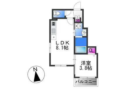 ジャカルタ(1LDK/1階)の間取り写真