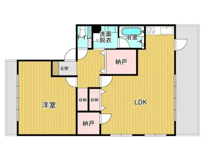 加藤ビル(1SLDK/4階)の間取り写真