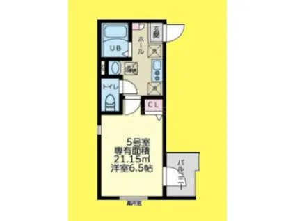 フルセイル高座渋谷(1K/1階)の間取り写真