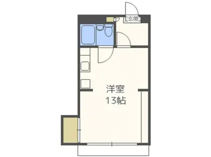 日之出ビル博多駅南(ワンルーム/2階)の間取り写真