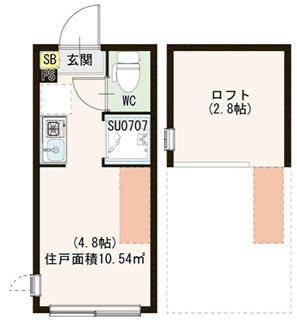 NANO COMFORT 杉並(ワンルーム/1階)の間取り写真