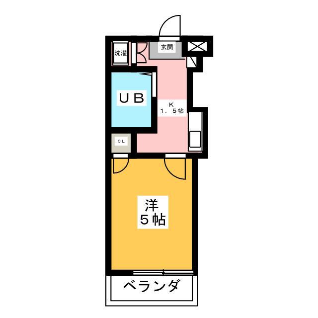 ワコーレ中山(1K/1階)の間取り写真
