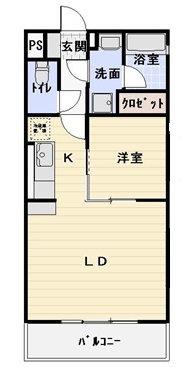 アレグリーア(1LDK/2階)の間取り写真