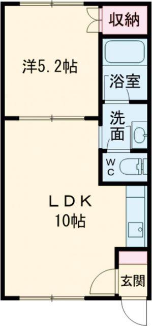 NEXTI(1LDK/2階)の間取り写真