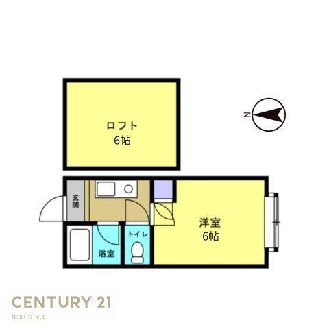ONE PLACE KOFU(1K/2階)の間取り写真