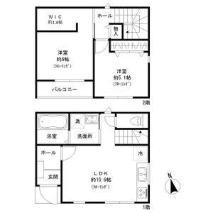 CASATERRACE庄内通(2LDK/1階)の間取り写真