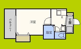 Mプラザ長堀弐番館(1K/3階)の間取り写真