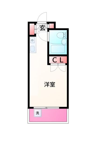 アートイン八王子(ワンルーム/1階)の間取り写真