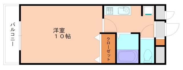 ギャラン文教(1K/3階)の間取り写真