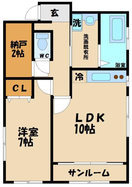 リバーサイド福島(1SLDK/3階)の間取り写真