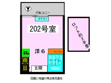 エステー小平(ワンルーム/2階)の間取り写真