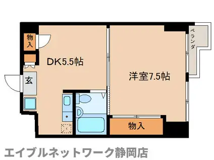 アヴァンティーノ(1K/4階)の間取り写真