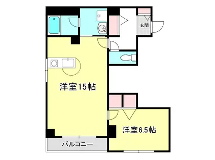 エクセレン滋賀里(1LDK/2階)の間取り写真