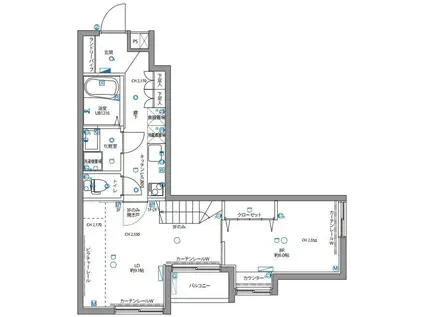 スペリオール白金台(2K/3階)の間取り写真