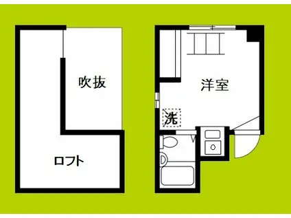 シティパレス今川(ワンルーム/4階)の間取り写真