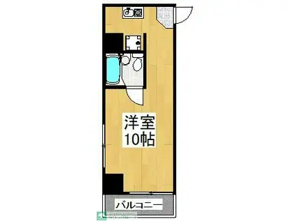 エルニド久米川(ワンルーム/6階)の間取り写真