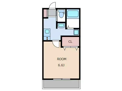 エルスタンザ中野上高田(1K/1階)の間取り写真