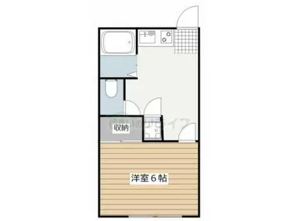 ニューウイング中目黒(1DK/1階)の間取り写真