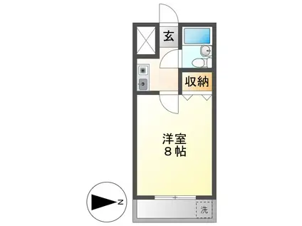 ATS千代田橋ハイツ(1K/1階)の間取り写真