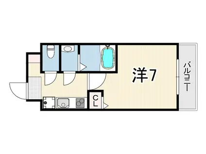 AILE岡場3(1K/1階)の間取り写真