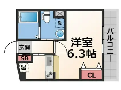 CELEB 布施東(1K/10階)の間取り写真