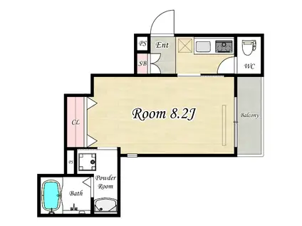 HEBELMAISON IGUCHIDO(1K/3階)の間取り写真