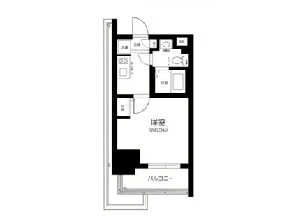 LE-LION西早稲田(1K/2階)の間取り写真