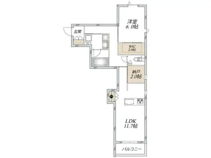 豊玉中2丁目メゾン(2LDK/3階)の間取り写真