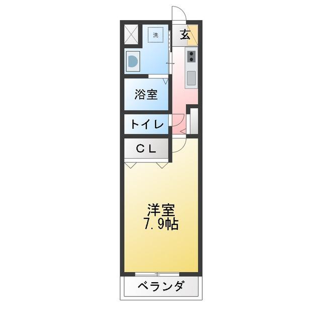 ART DE VIVRE(1K/1階)の間取り写真