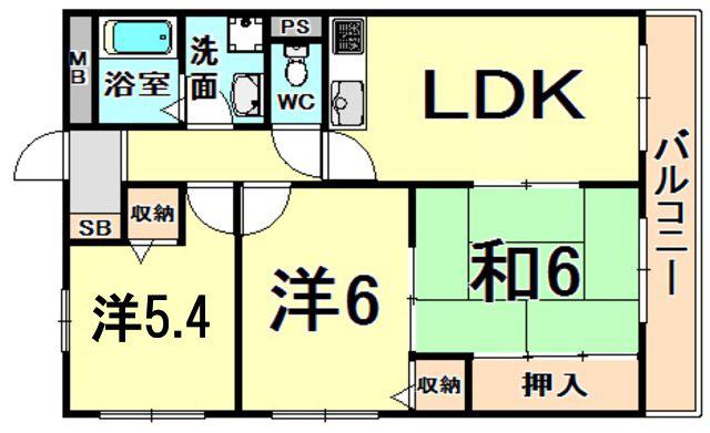 ARTFELICE(3LDK/2階)の間取り写真