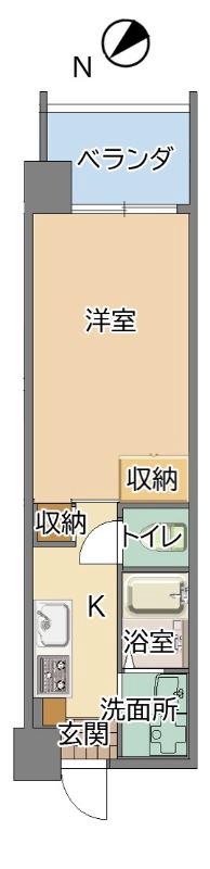 ESAN TERRACE 比屋根(1K/8階)の間取り写真