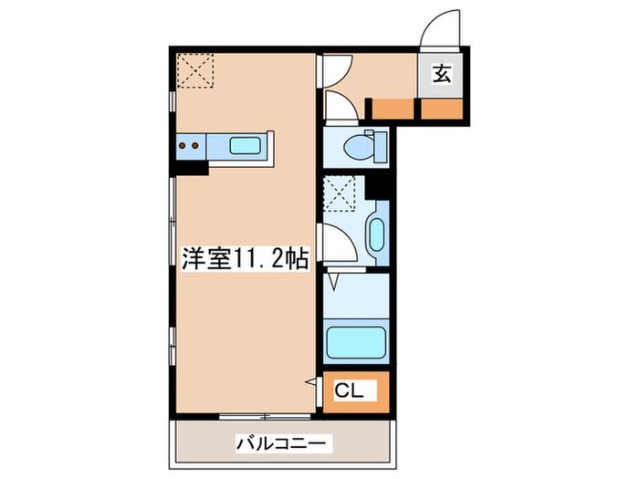 ルミナーレ町田(ワンルーム/3階)の間取り写真