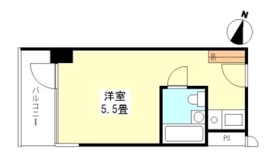 アネックス茗荷谷(ワンルーム/6階)の間取り写真