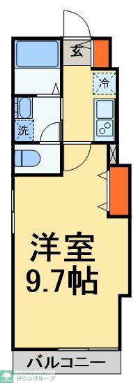 HEBEL MAISON 柏旭町(1K/3階)の間取り写真